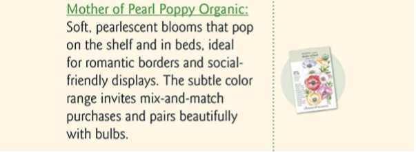 Mother of Pearl Poppy Seeds