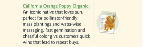 Orange California Poppy Seeds